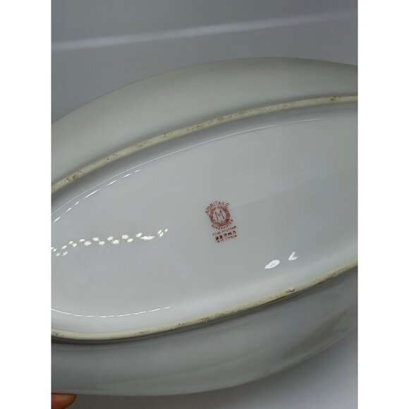 VTG Noritake Azalea Hand-Painted Oval Serving Dish 12" Pink Floral Japan 19322 - Picture 6 of 6